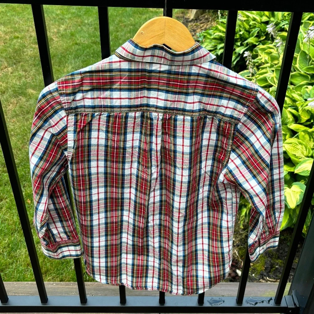 Boys Old Navy Plaid Button Down - size medium